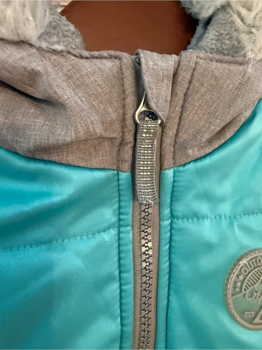 Kids pPuffer Jacket with Faux-Fur Hood
